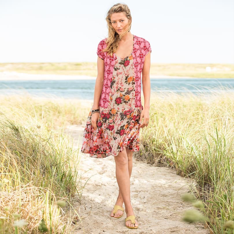 WINDSWEPT ROSES DRESS view 1 MULTI