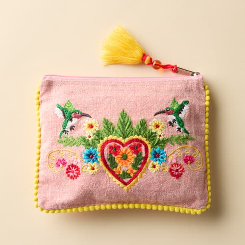 Hummingbirds Jewelry Pouch View 1