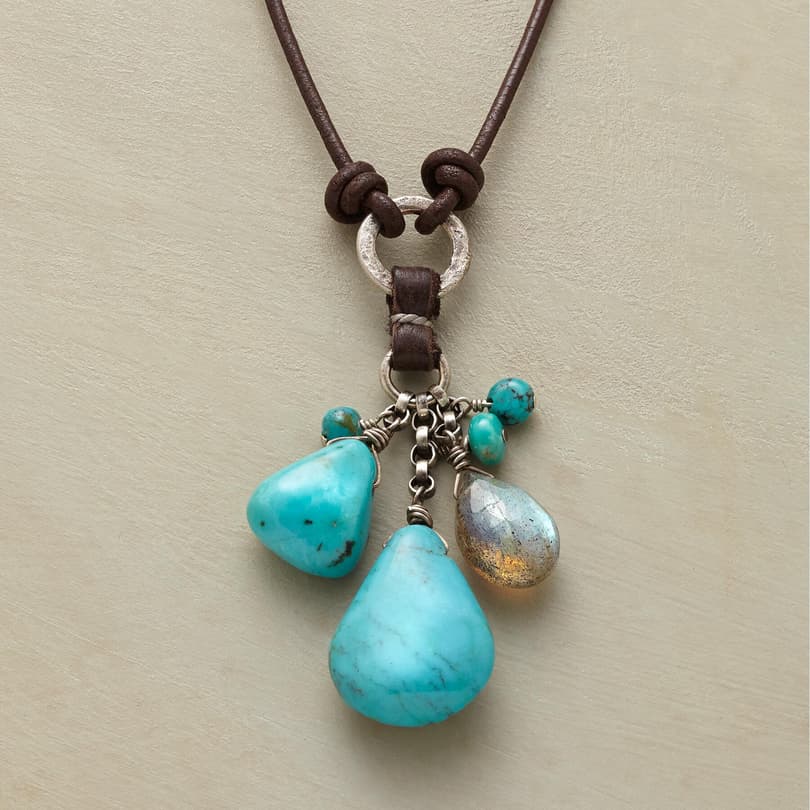 TURQUOISE DROPDOWN NECKLACE view 1