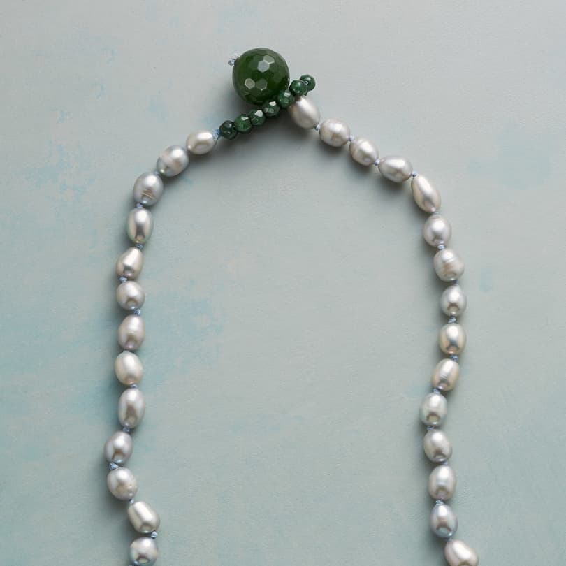 PEARLS AND PINE NECKLACE view 2