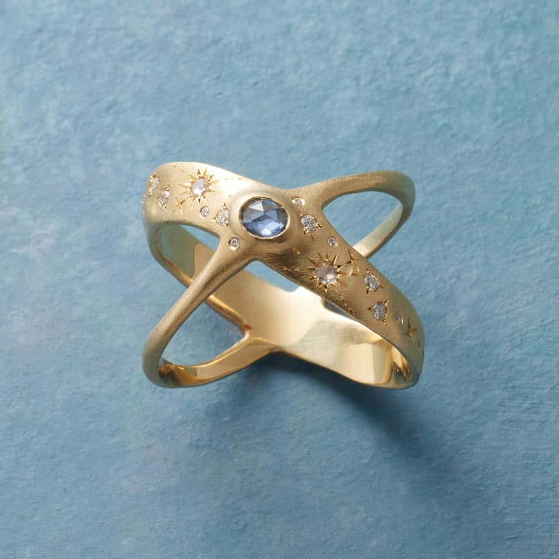 Starry Sapphire Ring View 1
