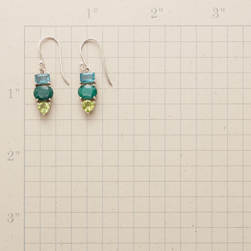 TRI-COLOR EARRINGS view 1