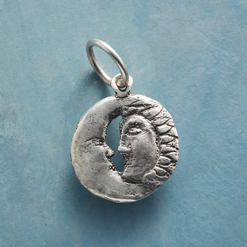 Sterling Silver Day &amp; Night Charm View 1