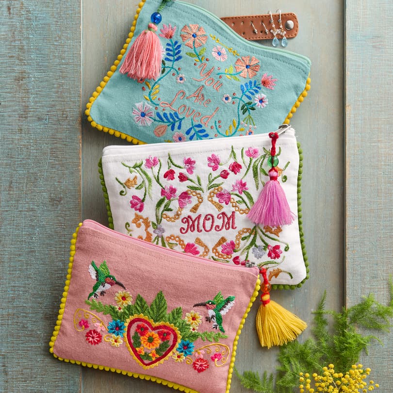 Hummingbirds Jewelry Pouch View 4