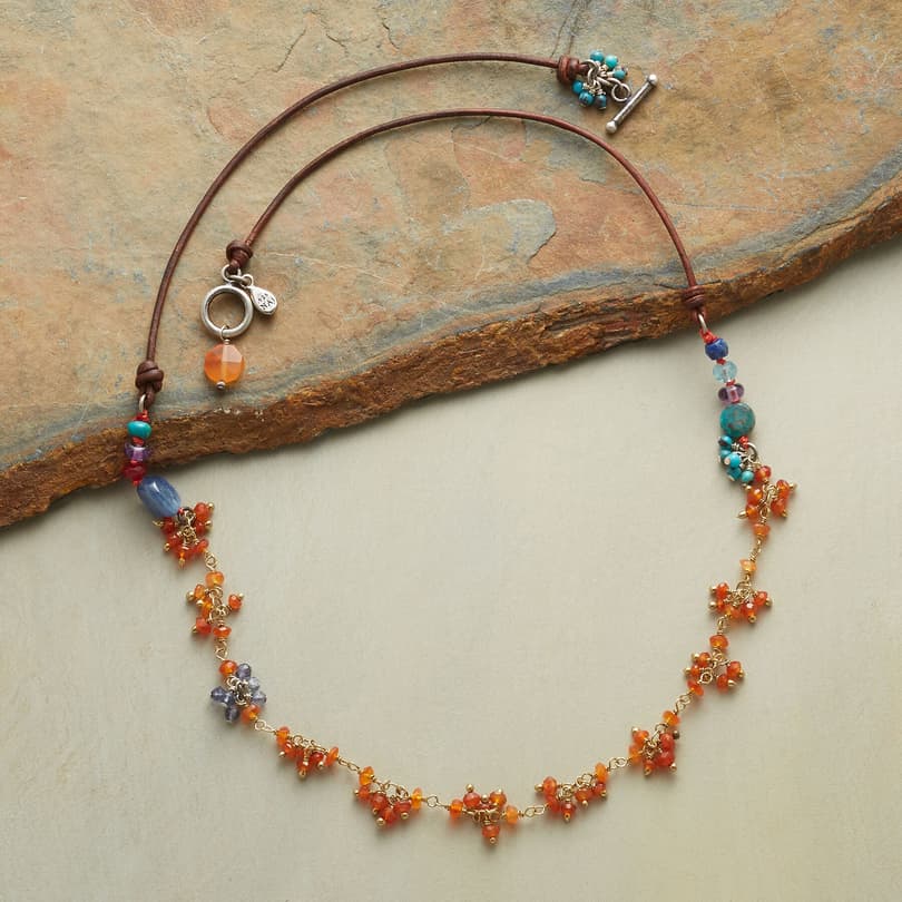CARNELIAN CLUSTERS NECKLACE view 1