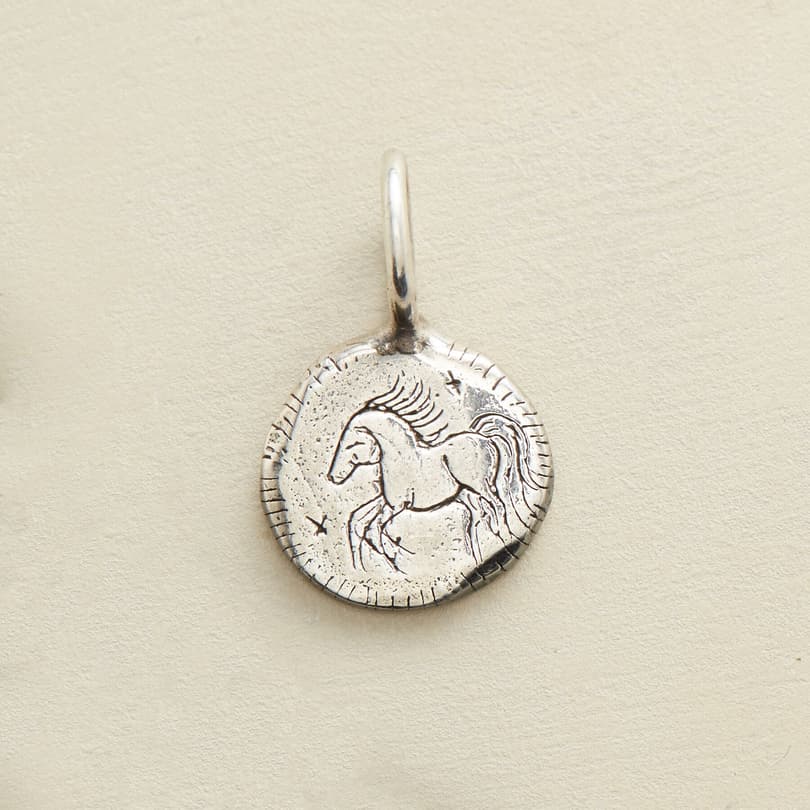 STERLING SILVER COURAGE CHARM view 1