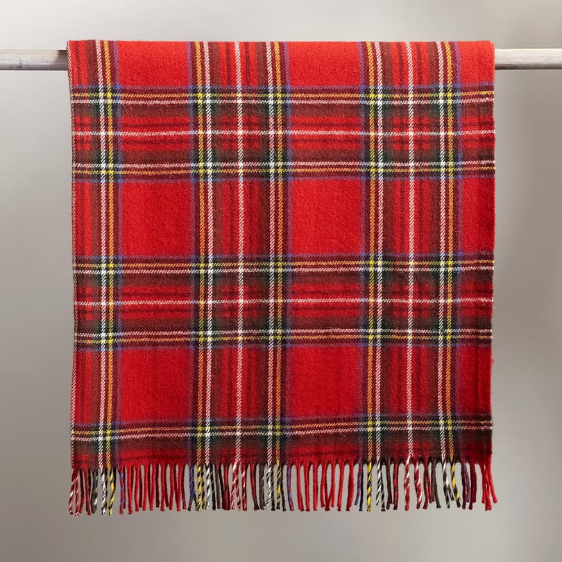 HERITAGE PLAID THROW view 1 RED