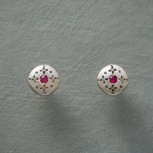 RUBY MOONDROPS & SPARKLE EARRINGS view 1