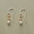 DISK AND SAUCER PEARL EARRINGS view 1