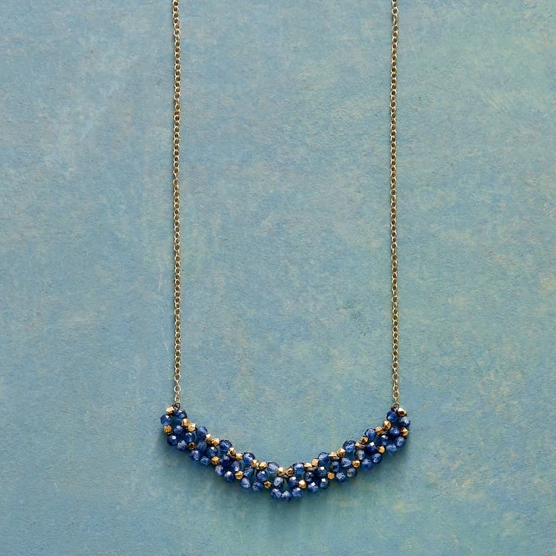 WOVEN IN BLUE NECKLACE view 1