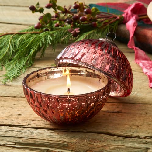 Winter Forest Ornament Candle View 1