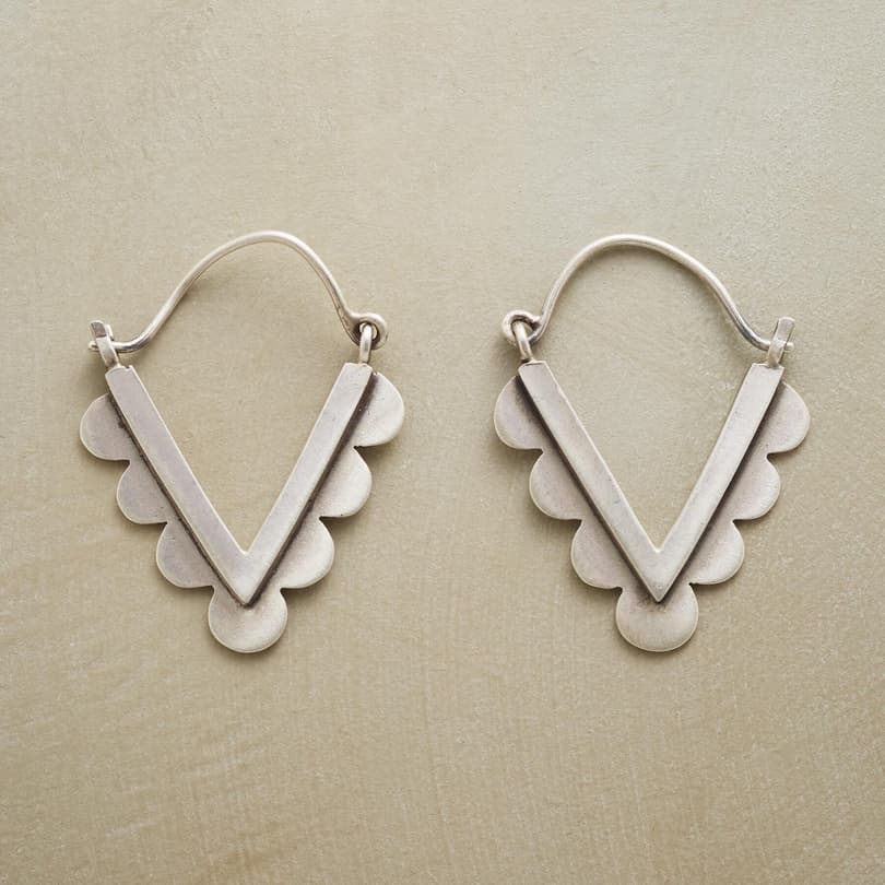 SCALLOPED CHEVRON HOOPS view 1