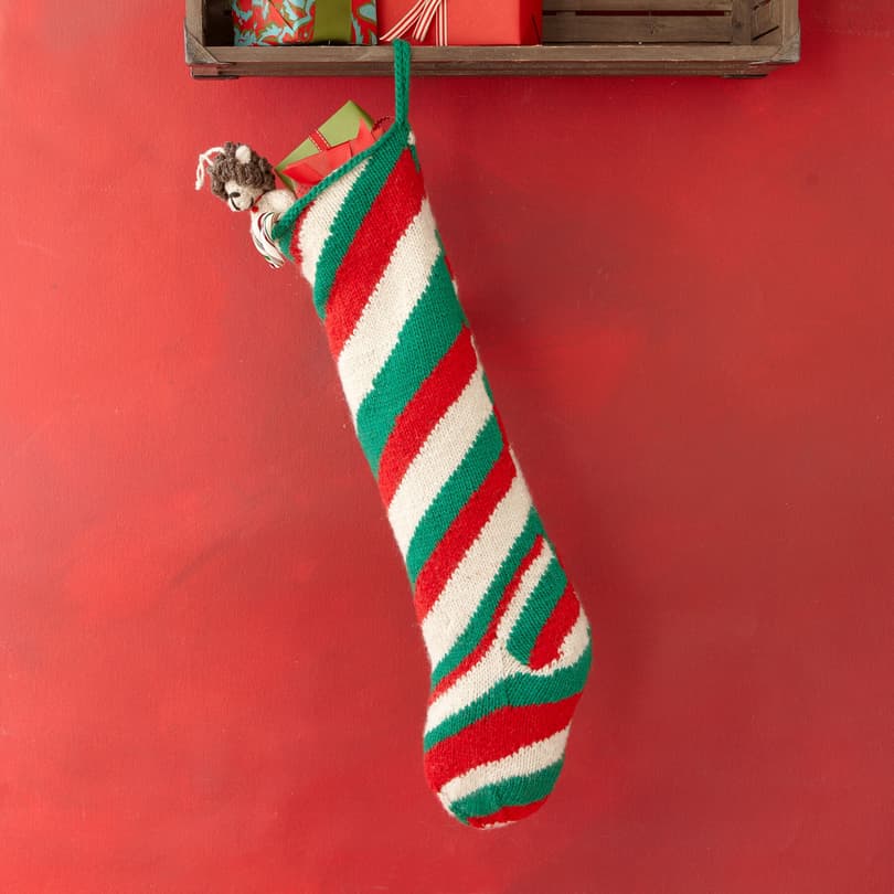 HEIRLOOM HOLIDAY STRIPES STOCKING view 1