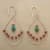 RUBY & TURQUOISE HIGHWIRE EARRINGS view 1