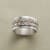 DOUBLE GARLAND SPINNER RING view 1