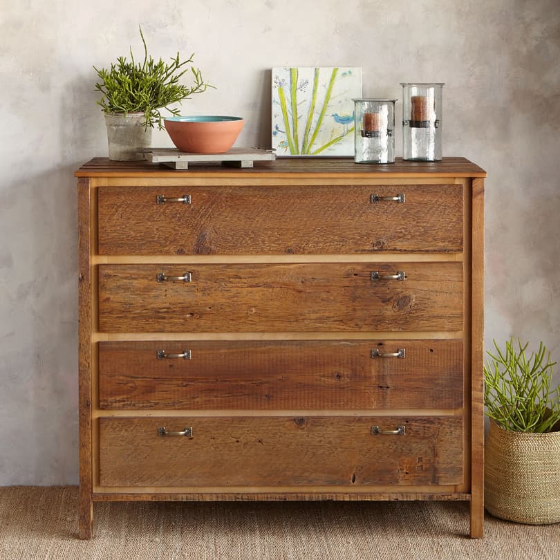 ANTIQUED PINE PROVENCE HIGH DRESSER view 1