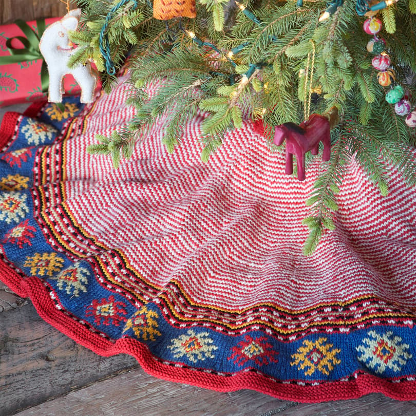 HEIRLOOM CANDY CANE TREE SKIRT view 1