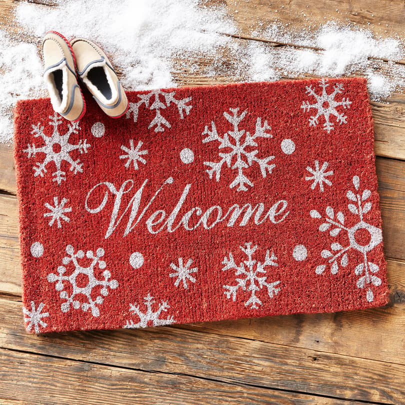 FESTIVE WELCOME MAT view 1