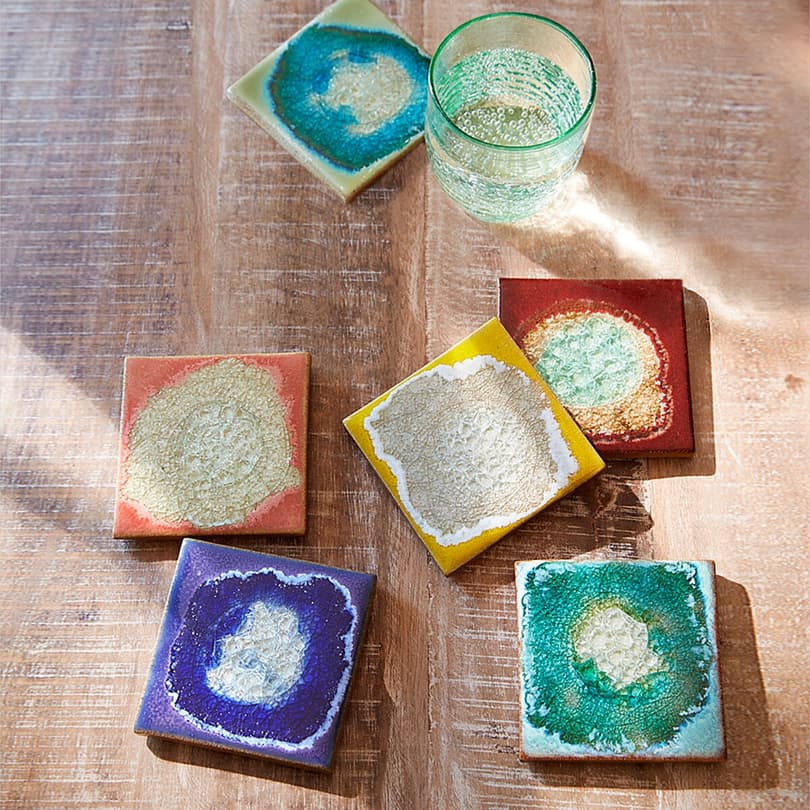 GEODE COASTERS, SET OF 6 view 1