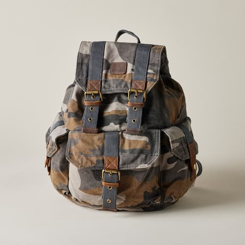 ROCK STEADY BACKPACK view 1 GRAY CAMO