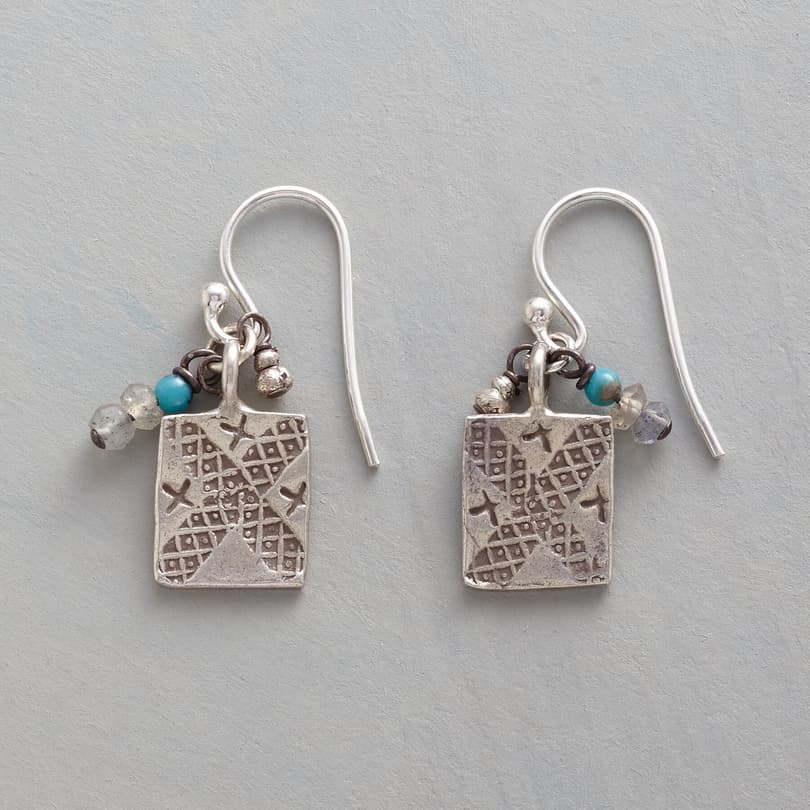 CHARMED TURQUOISE EARRINGS view 1