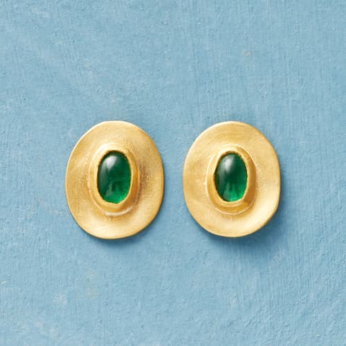 Beloved Emerald Earrings View 1