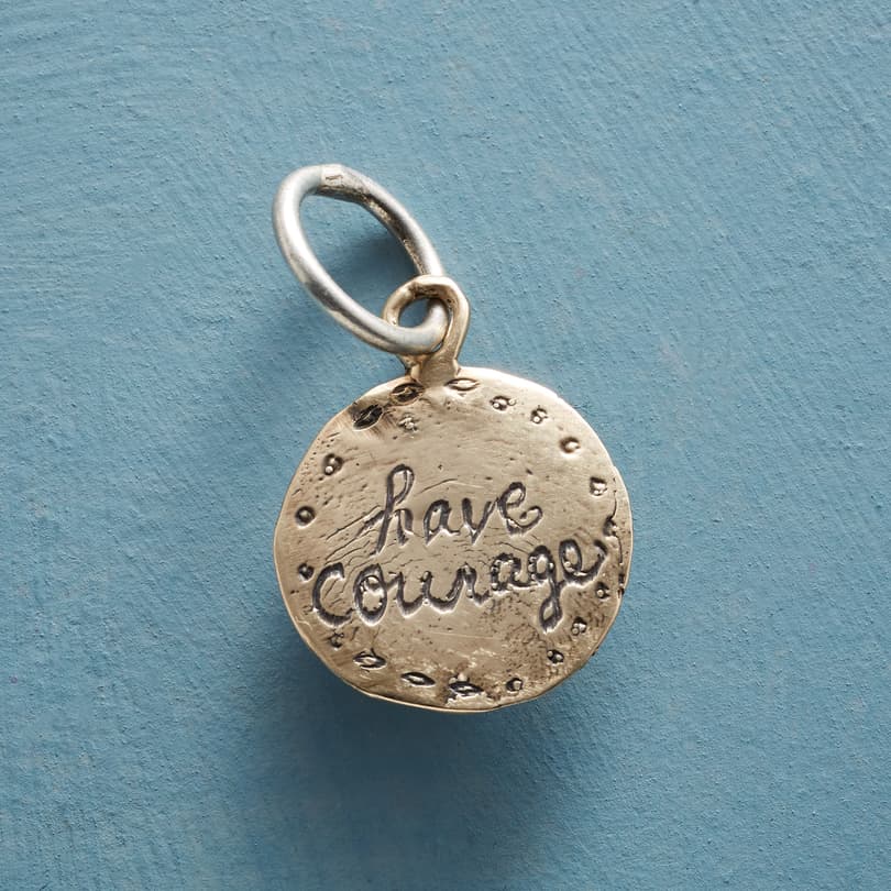 Gold Have Courage Charm View 2
