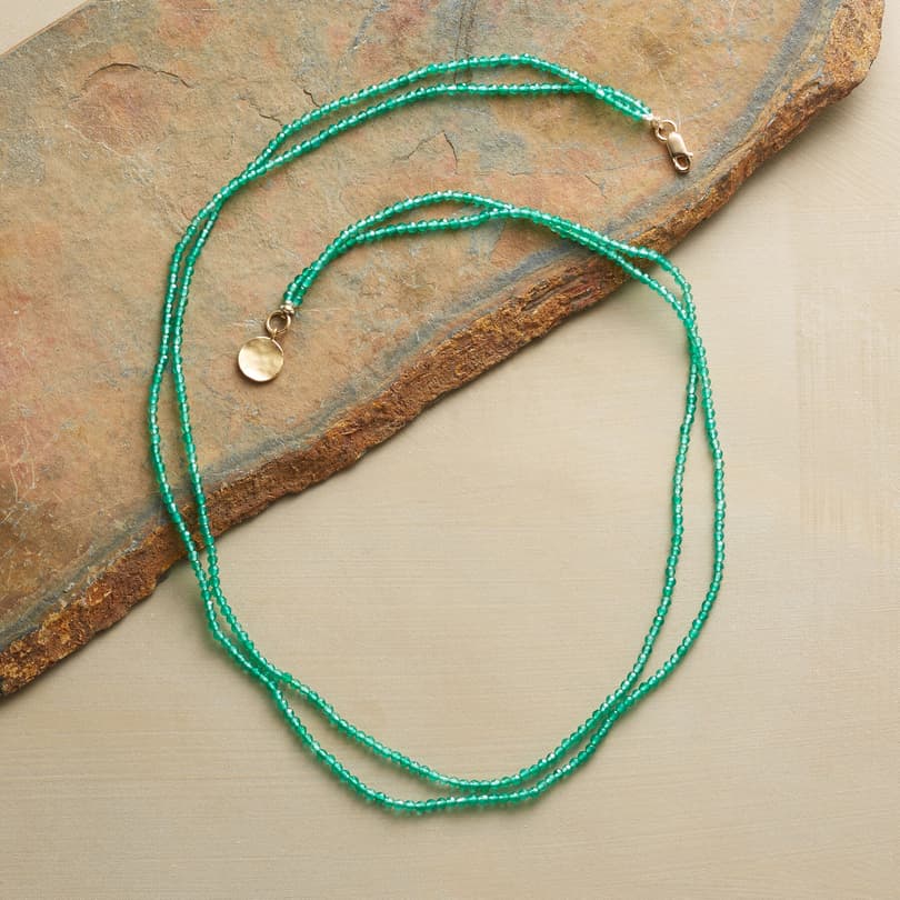 GREEN ONYX NECKLACE view 1