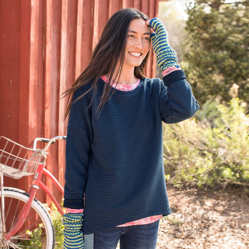 OUT & ABOUT SWEATSHIRT view 1 NAVY