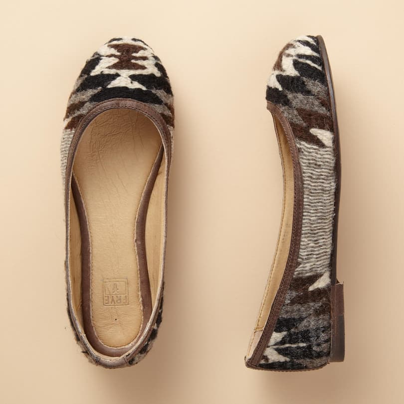 CARSON PATTERNED BALLET FLATS view 1