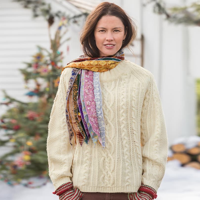 SELKIE PULLOVER view 1 IVORY