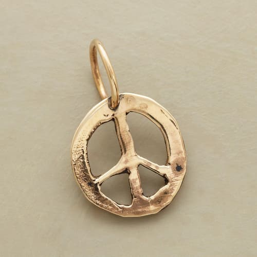 GOLD PEACE CHARM view 1