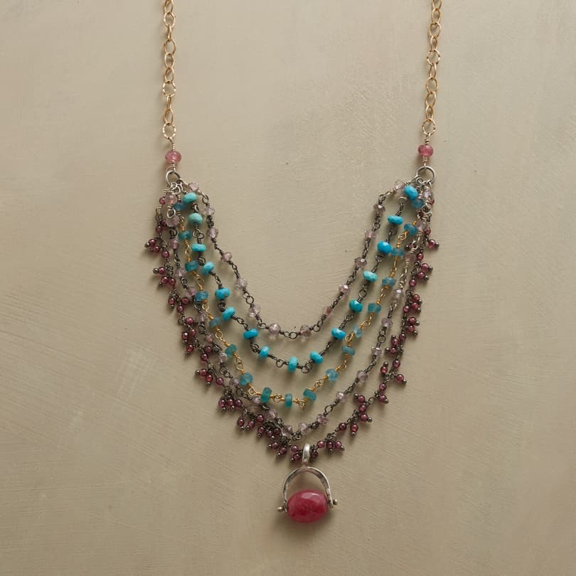 TIERED TRELLIS NECKLACE view 1