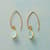 CHARMED BY CHALCEDONY EARRINGS view 1