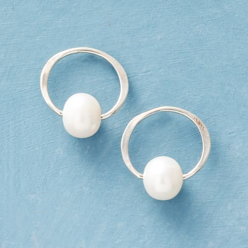 Pearl Moonrise Earrings View 1