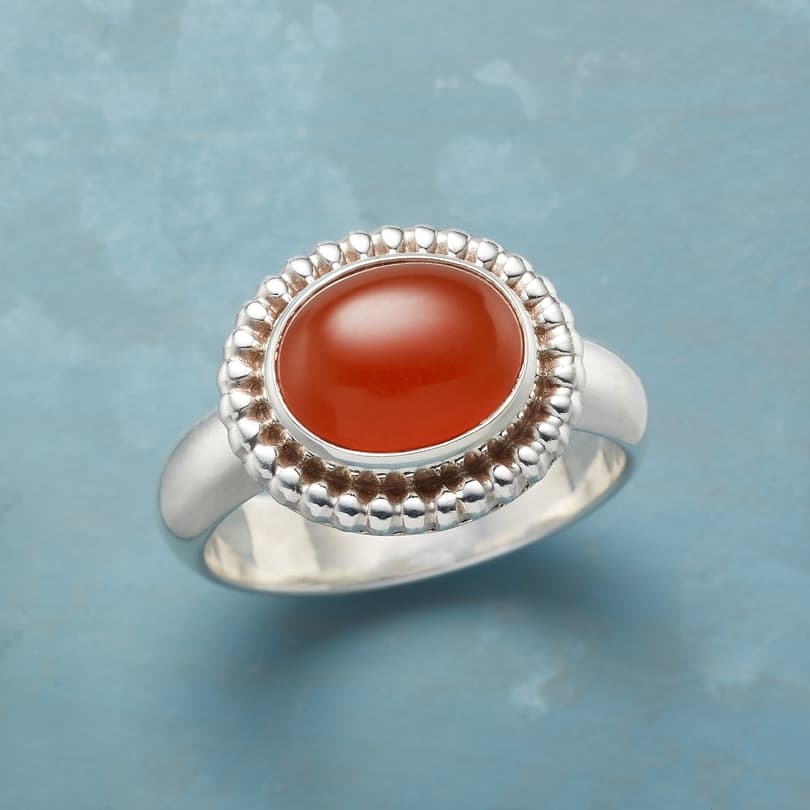 RED ONYX RING view 1