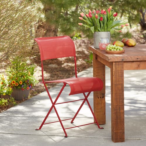 CHILI RED DUNE SIDE CHAIRS, SET OF 2 view 1