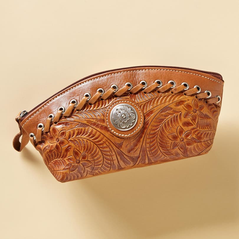 PECOS HANDTOOLED POUCH view 1