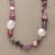 PINK  and  PURPLE PROMENADE NECKLACE view 1