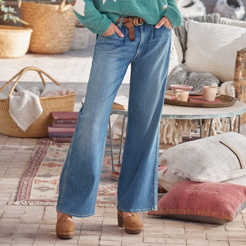 FLORENCE PLEATED JEANS view 1 WISTFUL