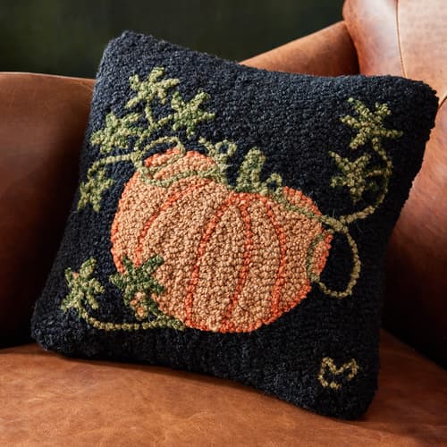 Pumpkin On The Vine Pillow View 1
