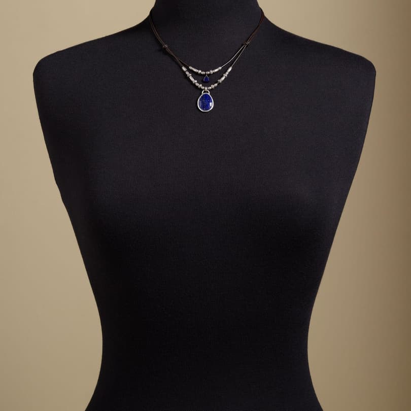 TWOFOLD LAPIS NECKLACE view 3