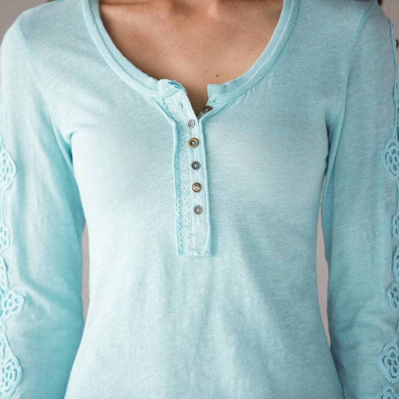 Magnolia Lace Henley view 2