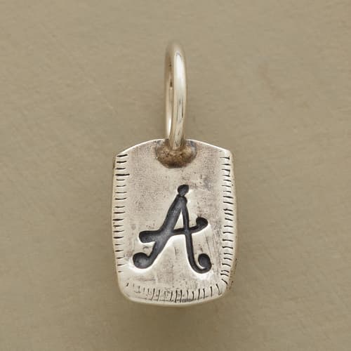 SILVER PERSONALIZED INITIAL CHARM view 1