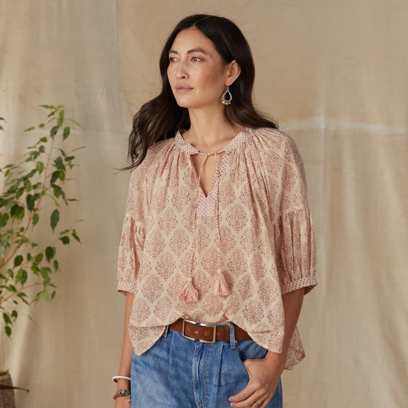 Chalet Charm Blouse View 6Pink