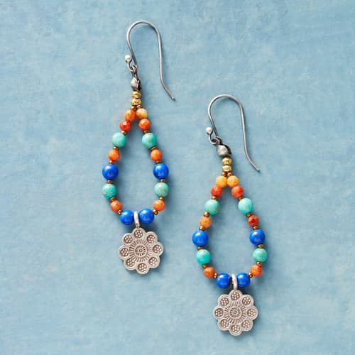 Beaded Blossoms Earrings View 1