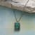 Kingman Turquoise Dogtag Necklace View 1