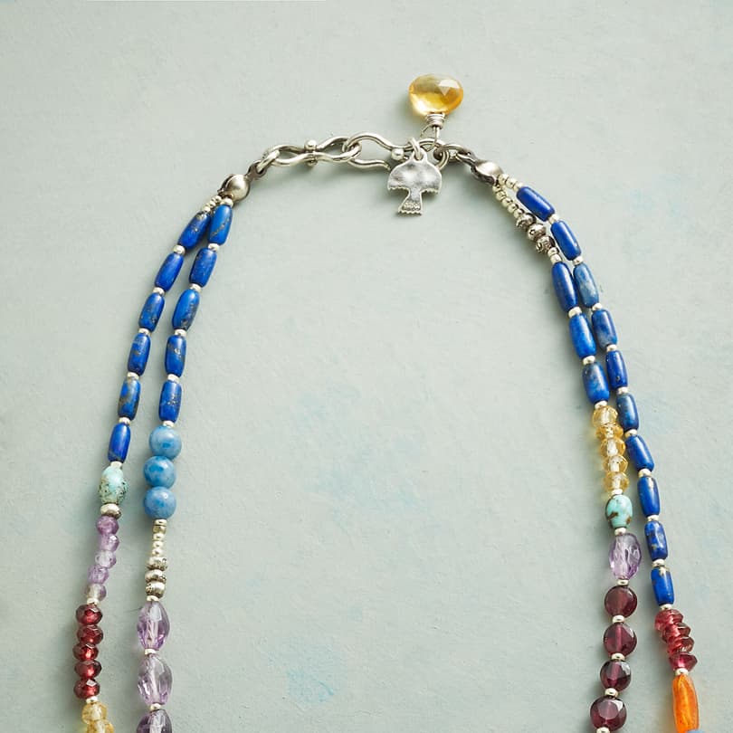 DOUBLE RAINBOW NECKLACE view 2