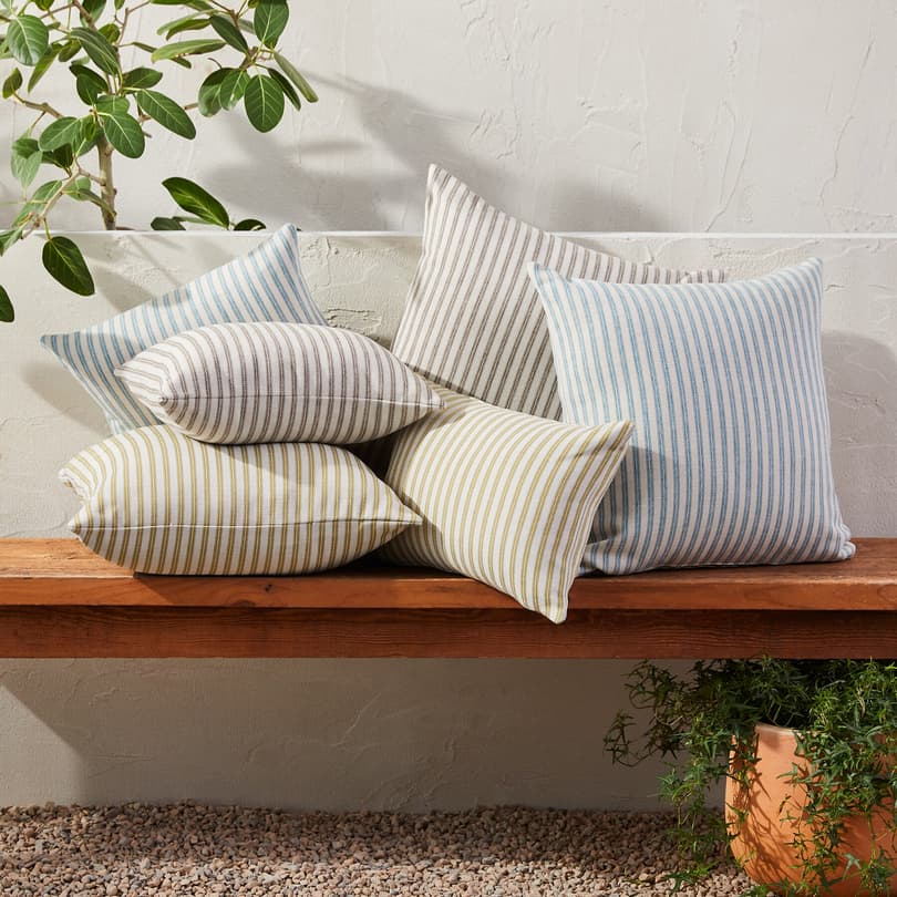 OUTDOOR RETREAT STRIPED PILLOW view 1