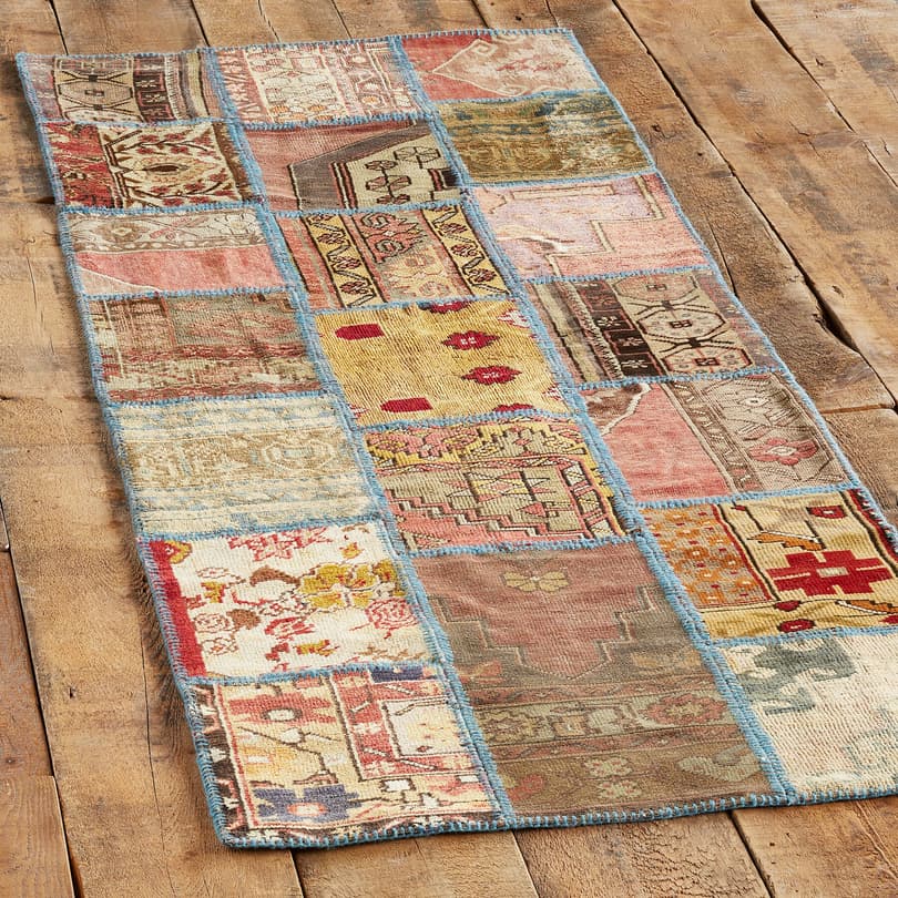 ANATOLIA PATCHWORK HAND-KNOTTED RUG view 2